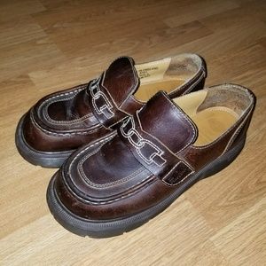 Vintage Dr. Martens slip on leather loafers